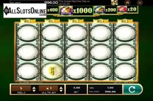 Reel Screen. The Green Machine Deluxe from High 5 Games