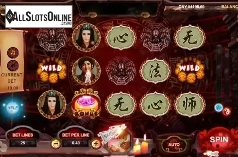 Reels screen. The Monster Killer from Triple Profits Games