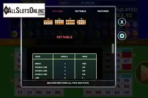 Paytable 3