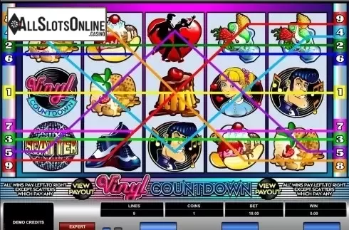 Screen3. Vinyl Countdown from Microgaming