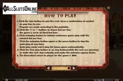 Screen7. Wild Wild Spin from Spinomenal