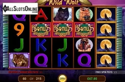 Free spins. Wild Wolf (IGT) from IGT