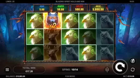 Blazing Spirit Hold and Win slot screenshot 5