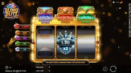 Bling Blitz Diamond Drop slot screenshot 3