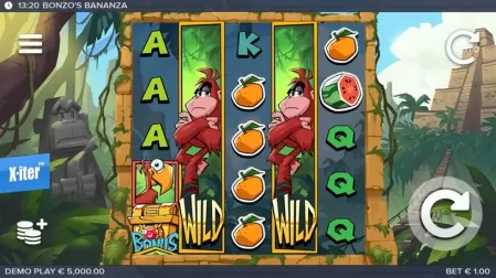 Bonzo’s Bananza slot screenshot 1