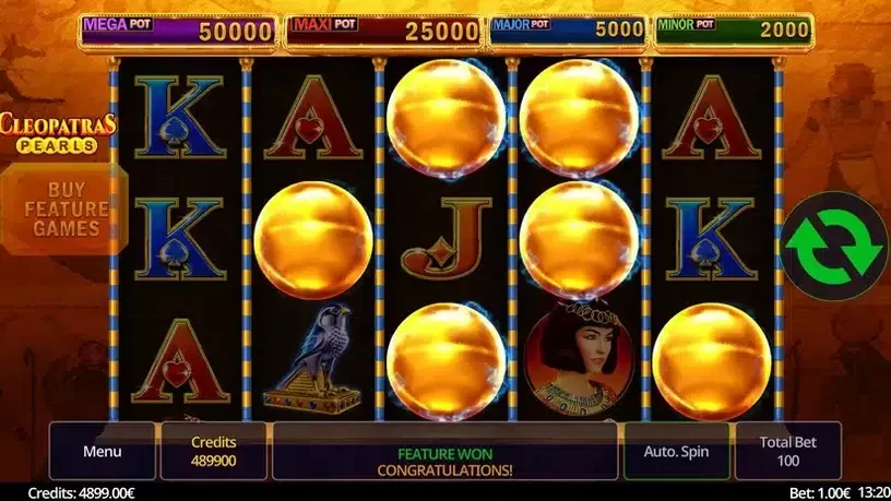 Cleopatras Pearls slot screenshot 2