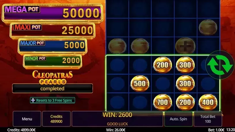 Cleopatras Pearls slot screenshot 3