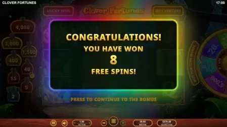 Clover Fortunes slot screenshot 4
