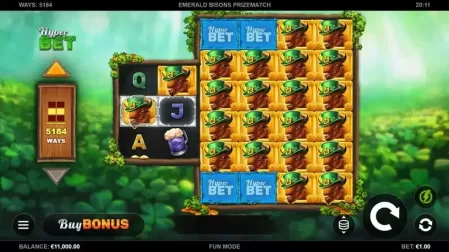 Emerald Bisons PrizeMatch slot screenshot 1