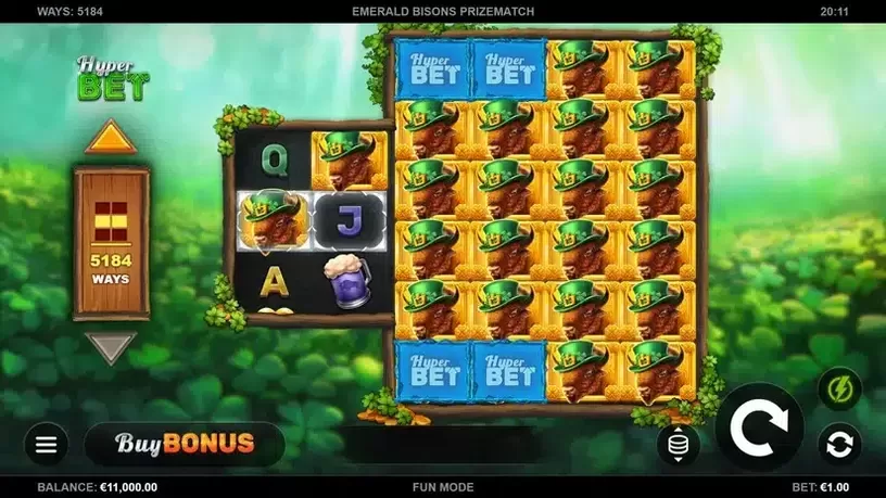 Emerald Bisons PrizeMatch slot screenshot 1