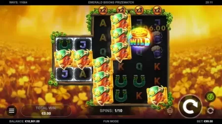 Emerald Bisons PrizeMatch slot screenshot 3