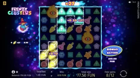 Frenzy Clusters slot screenshot 5