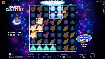Frenzy Clusters slot screenshot 4