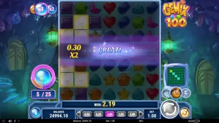 Gemix 100 slot screenshot 2