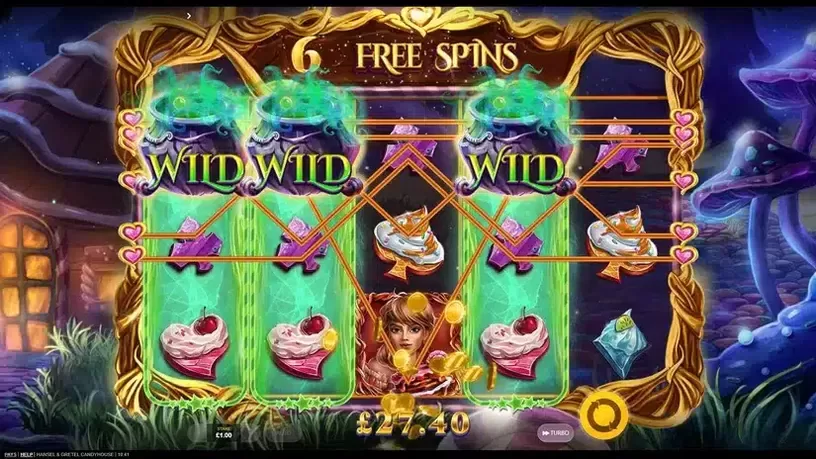 Hansel and Gretel Candyhouse slot screenshot 
