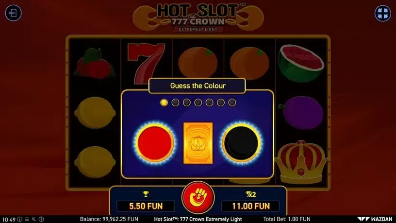 Hot Slot™: 777 Crown Extremely Light slot screenshot