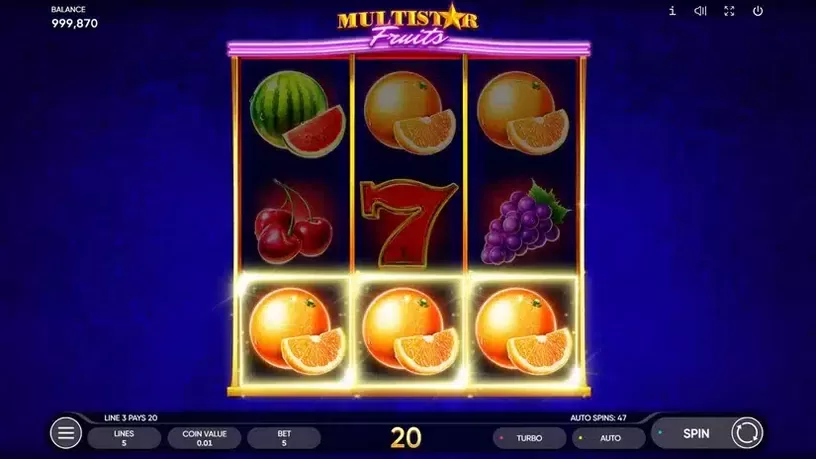 Multistar Fruits slot screenshot 4