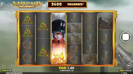 Napoleon Megaways slot screenshot 3