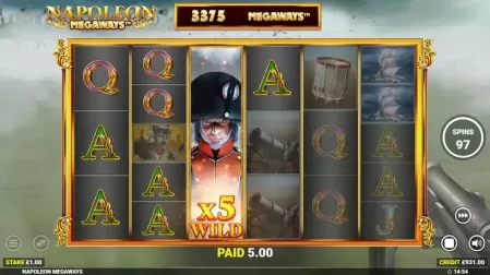 Napoleon Megaways slot screenshot 4