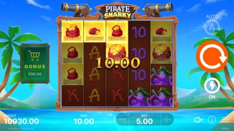 Pirate Sharky slot screenshot 2