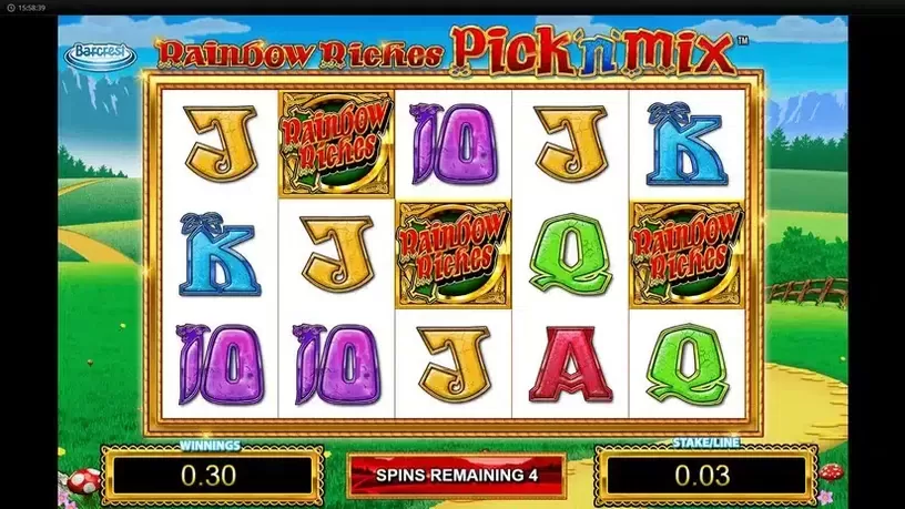 Rainbow Riches Pick and Mix slot screenshot 