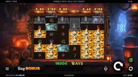 Rumble Ratz Hold the Cheese slot screenshot 1