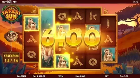 Safari Sun slot screenshot 4