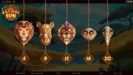 Safari Sun slot screenshot 3