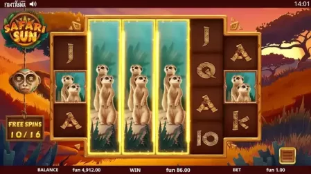 Safari Sun slot screenshot 5