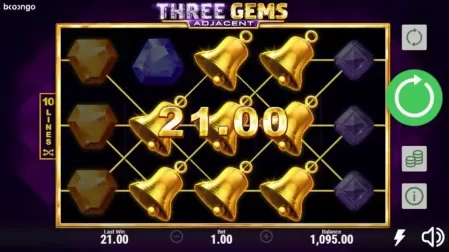 Three Gems slot screenshot 3