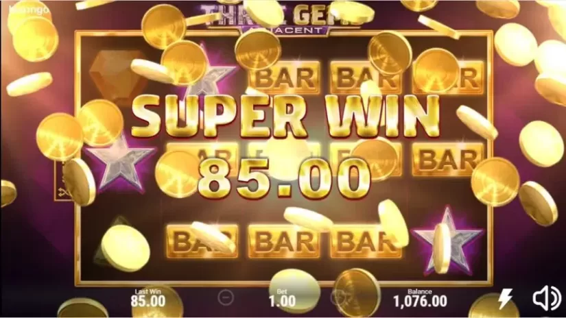 Three Gems slot screenshot 4