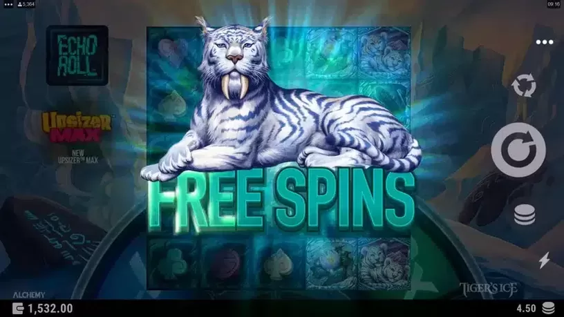 Tiger's Ice slot screenshot 2