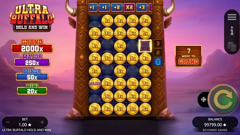 Ultra Buffalo Hold and Win slot screenshot 