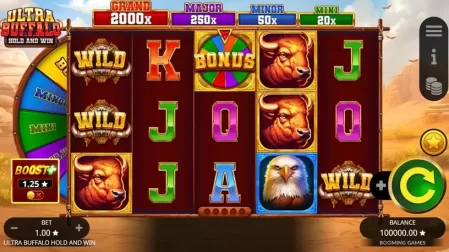 Ultra Buffalo Hold and Win slot screenshot 1
