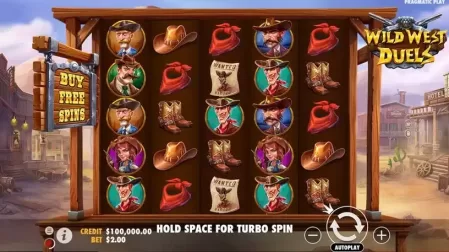 Wild West Duels slot screenshot 1