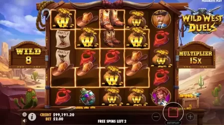 Wild West Duels slot screenshot 7