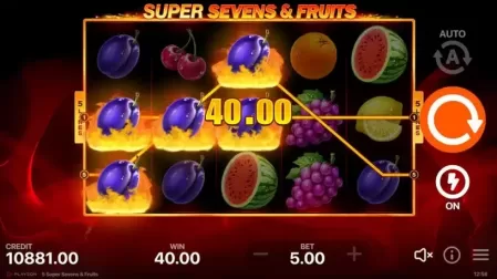 5 Super Sevens & Fruits slot screenshot 4