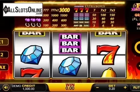 Reels screen. 777 (PlayStar) from PlayStar