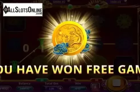 Free Spins Win Screen