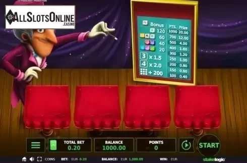 Game Screen 1. Abra-ca-dice from StakeLogic