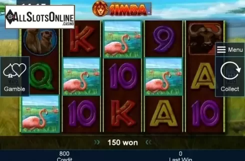 Win. African Simba from Greentube
