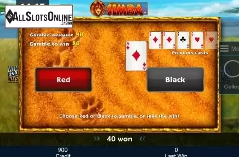 Double Up. African Simba from Greentube