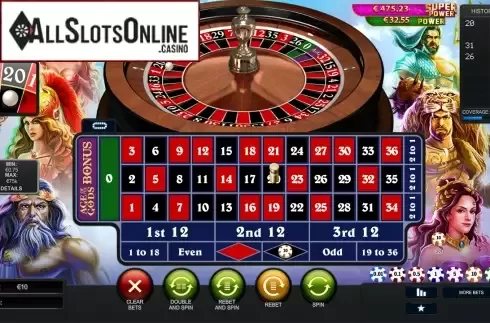 Game workflow. Age of the Gods: Roulette from Playtech Origins