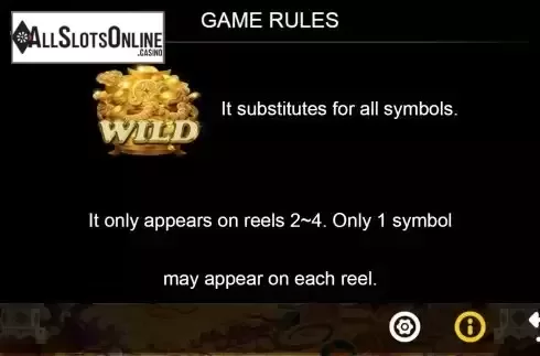 Wild symbol screen