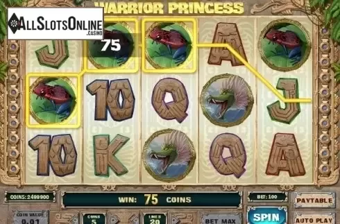 Screen 3. Aztec Warrior Princess from Play'n Go