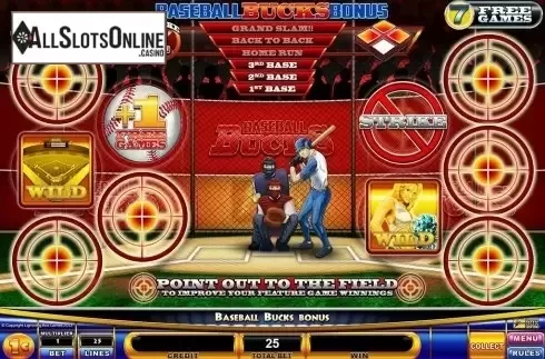 Screen5. Baseball Bucks from Lightning Box