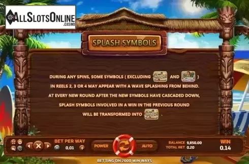 Cascading screen