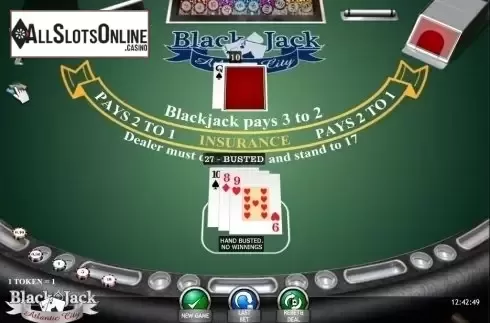 Game Screen. Blackjack Atlantic City (iSoftBet) from iSoftBet
