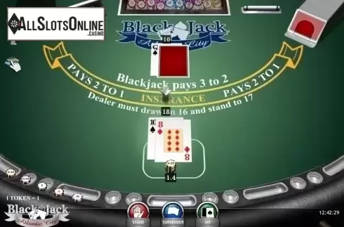 Game Screen. Blackjack Atlantic City (iSoftBet) from iSoftBet