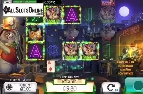 Win Screen 4. Blackjack Cats from Asylum Labs Inc.